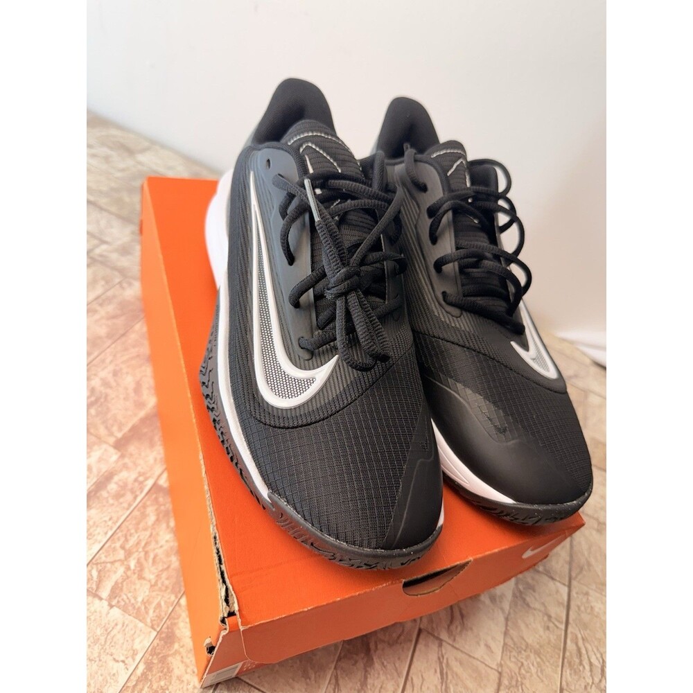Nike Precision 7 Basketball Shoes Men's 8.5/ Women's 10 Black White Grey - Picture 8 of 16